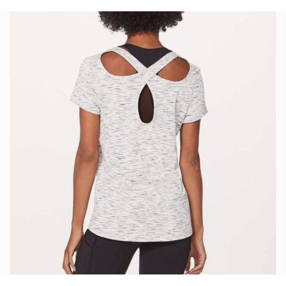 Lululemon‎ Extra Mile Short Sleeve Top Tiger Space Dye